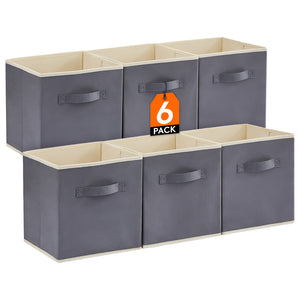 Lifewit Storage Cubes, Foldable Decorative Fabric Storage Baskets