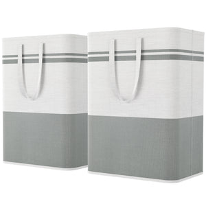 Lifewit 2-Pack 80L Waterproof Collapsible Laundry Basket with Carrying Handle