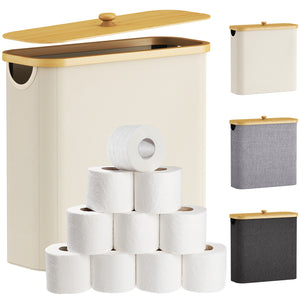 Bamboo Toilet Paper Basket