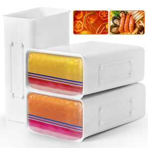 Lifewit Frozen Soup Containers 3-Pack, 4 Cup (1 Quart) Soup Cubes for Food Organizer
