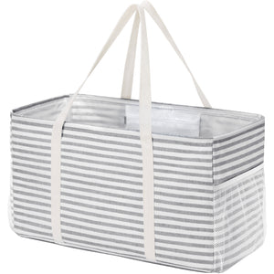 Lifewit Extra Large Tote Bag, Reusable Grocery Bags with Metal Wire Frame and Handles