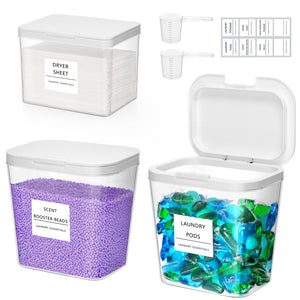Lifewit Laundry Pods Container with Pop-up Lid, Laundry Room Organization