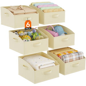 Lifewit Trapezoid Closet Storage Bins for Shelf
