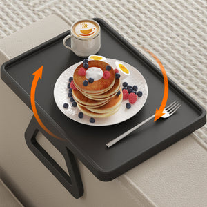 Lifewit Plastic Rotating Couch Armrest Table