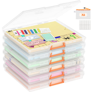 Lifewit 6 Pcs Board Game Storage Boxes