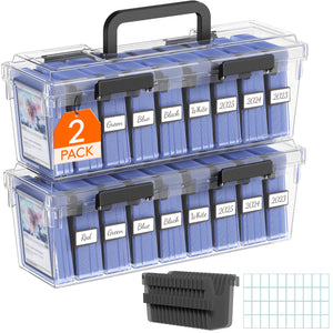 Lifewit Trading Card Storage Box fit for Toploader