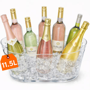 Lifewit 11.5L Ice Bucket for Parties, Large Plastic Drink Cooler