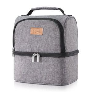Lifewit 7L insulated cooler bag with two compartments for adults/men/women/kids