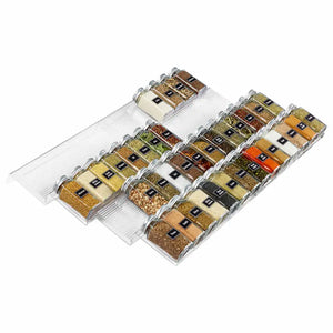 Lifewit Spice Rack Spice Drawer Organizer Insert 